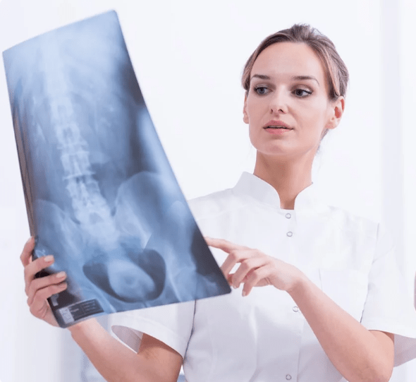 Diagnose einer thorakalen Osteochondrose